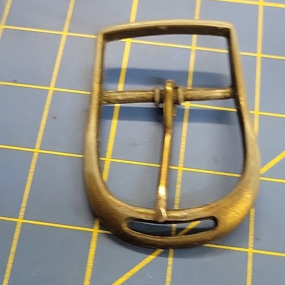 Metal Dark Silver Tone Belt Buckle
